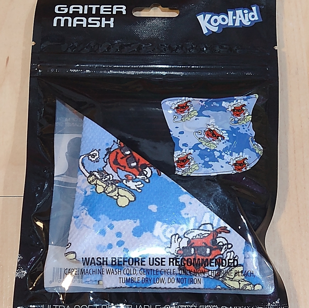 ✈️😷 ✈️ Travel Safe/Kool aid Gaitor style Face Mask